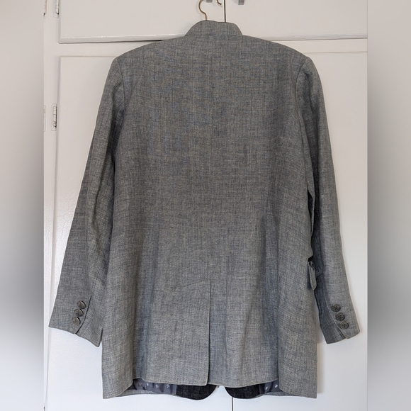 Vintage Women's Grey Blazer, 5 Button Closure, Schneider's Salzberg - Picture 6 of 12